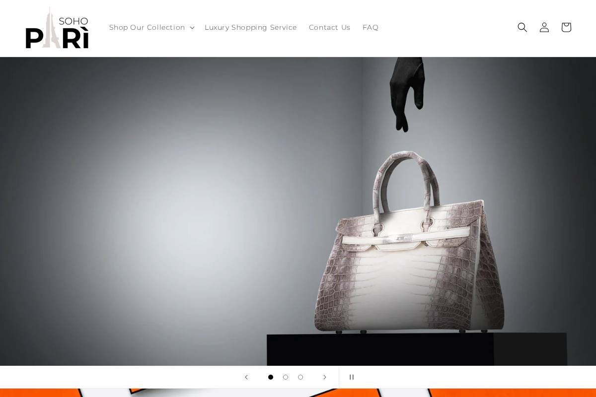 sohopari.com homepage screenshot