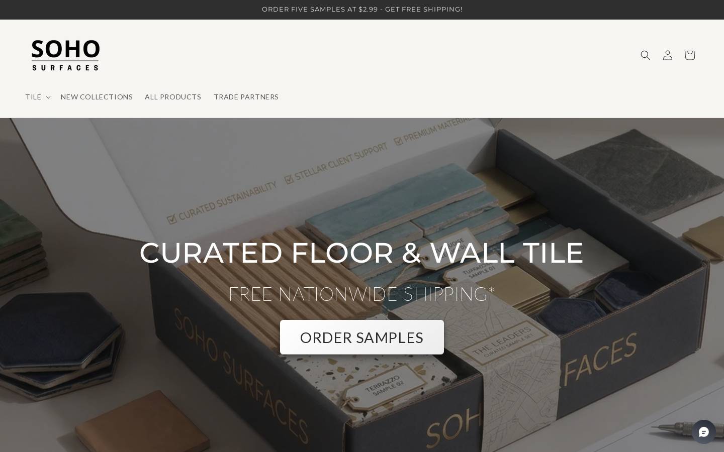 sohosurfaces.com homepage screenshot