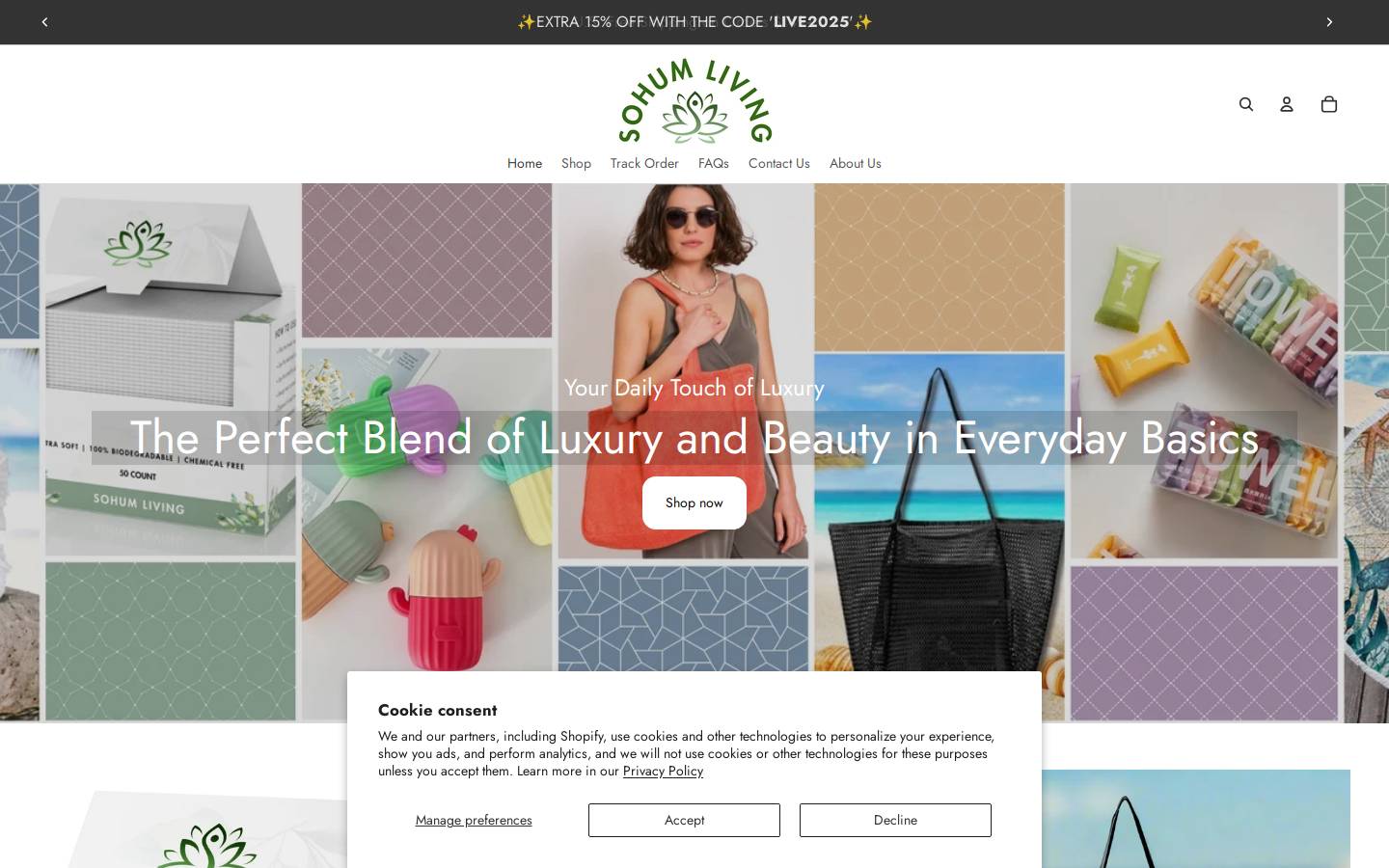 sohumliving.com homepage screenshot