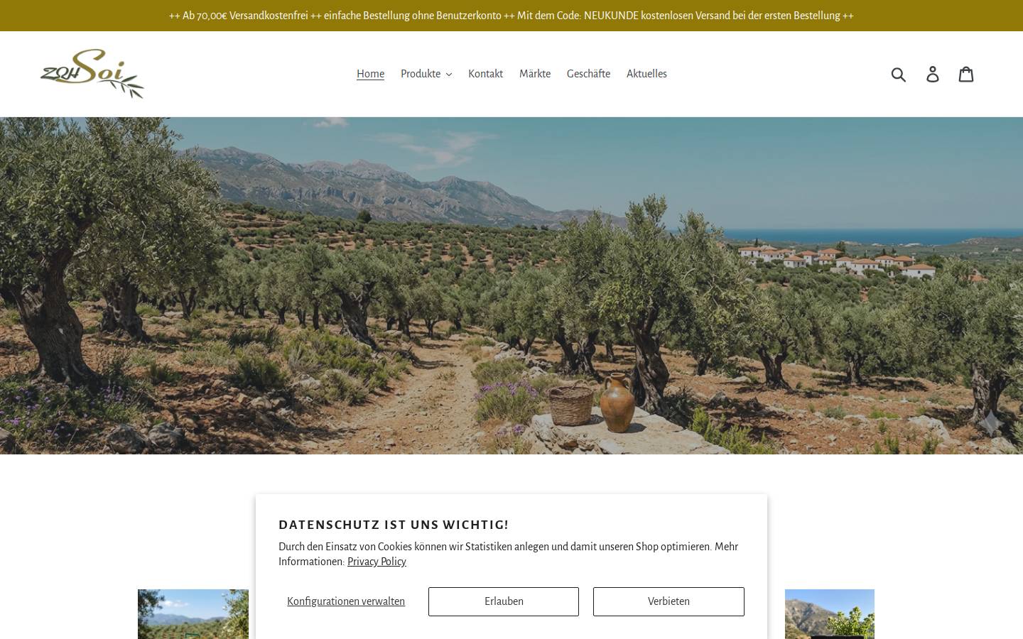 soi-olivenoel.de homepage screenshot