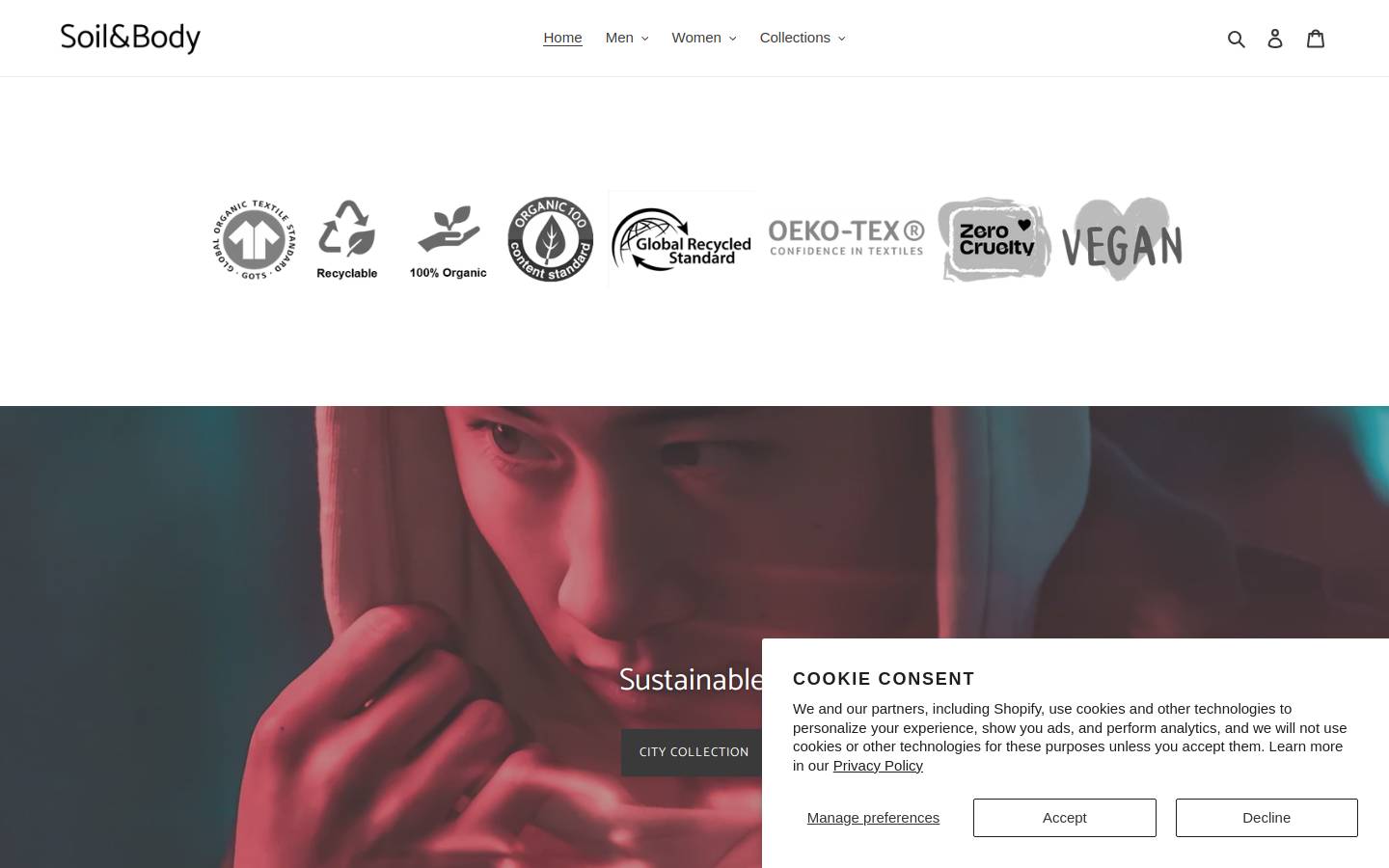 soilandbody.com homepage screenshot