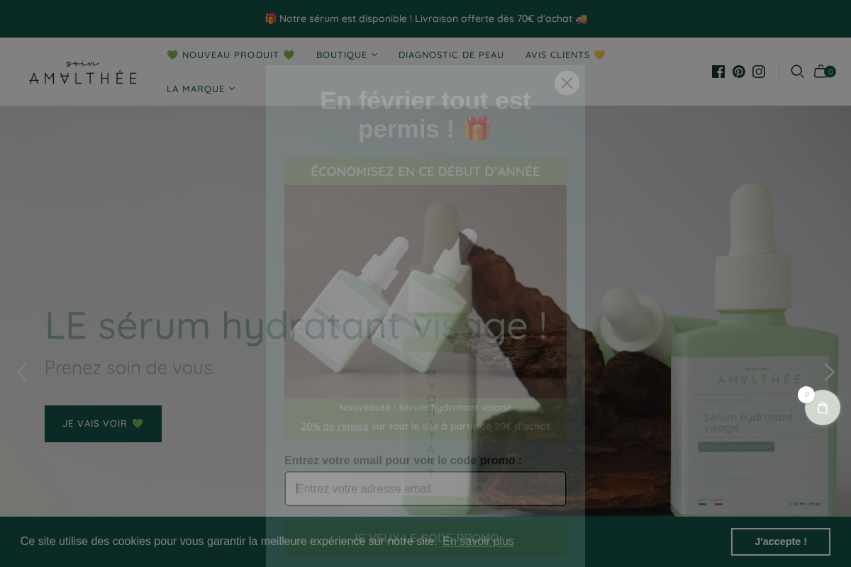 soin-amalthee.fr homepage screenshot