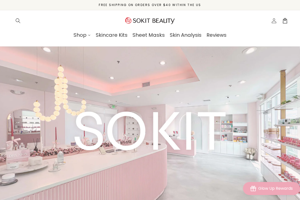 sokitbeauty.com homepage screenshot
