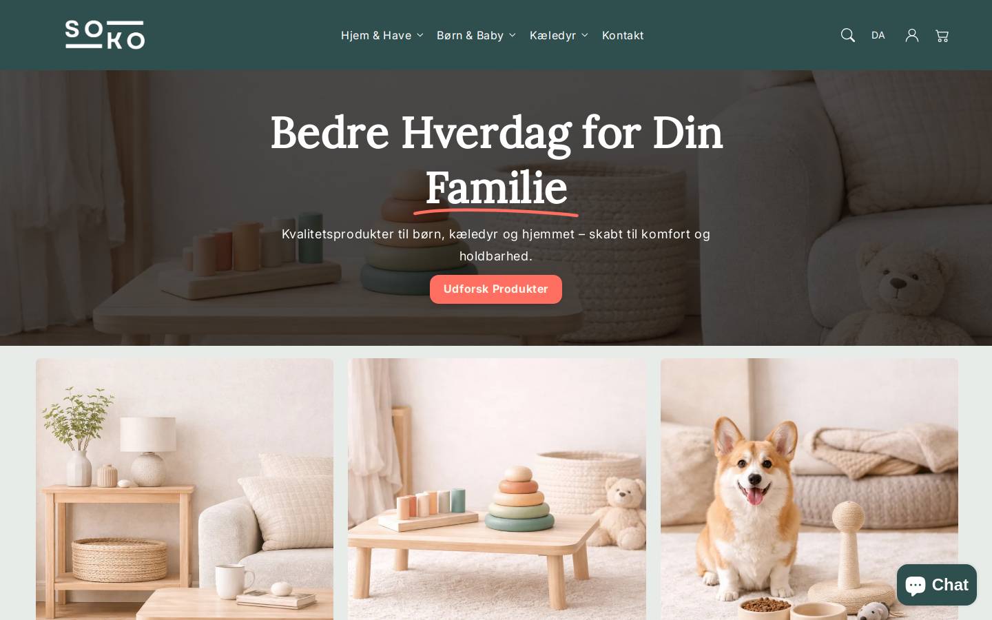 soko.dk homepage screenshot