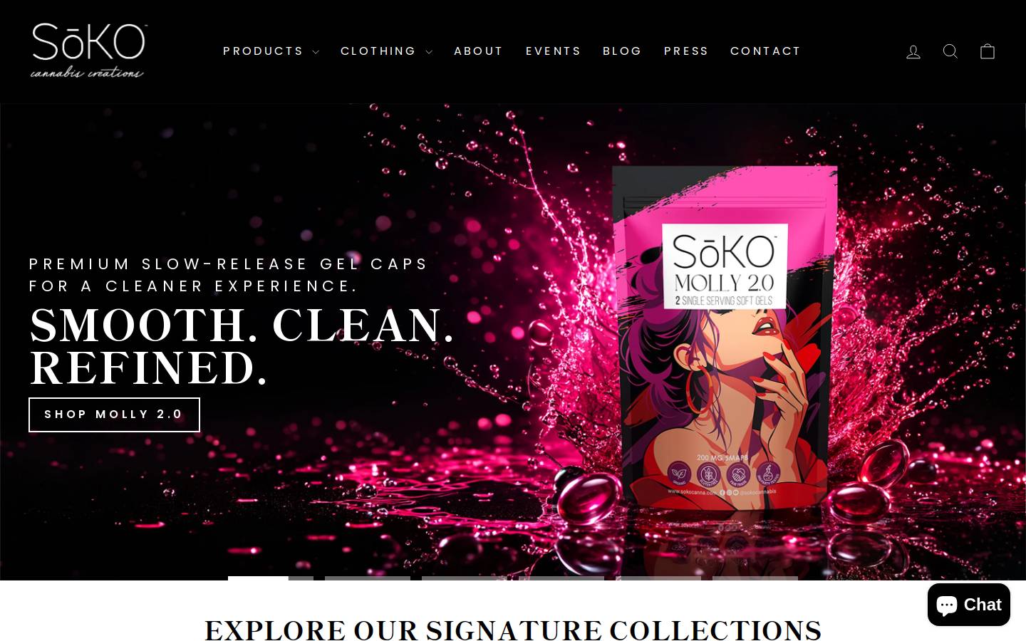 sokocanna.com homepage screenshot