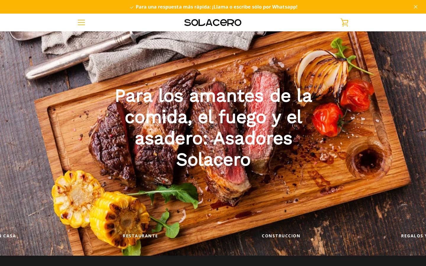 solacero.com homepage screenshot