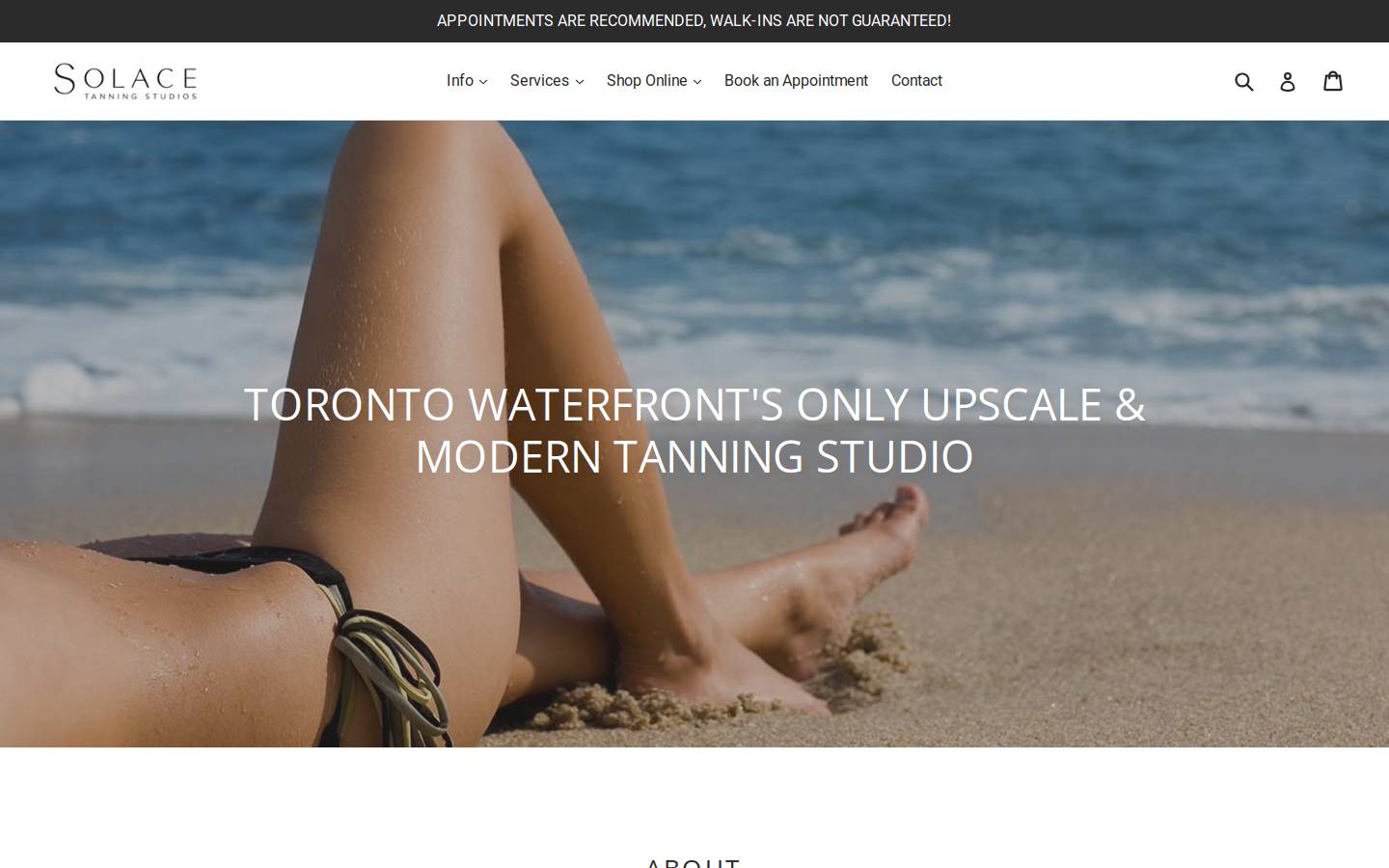solacetanning.com homepage screenshot