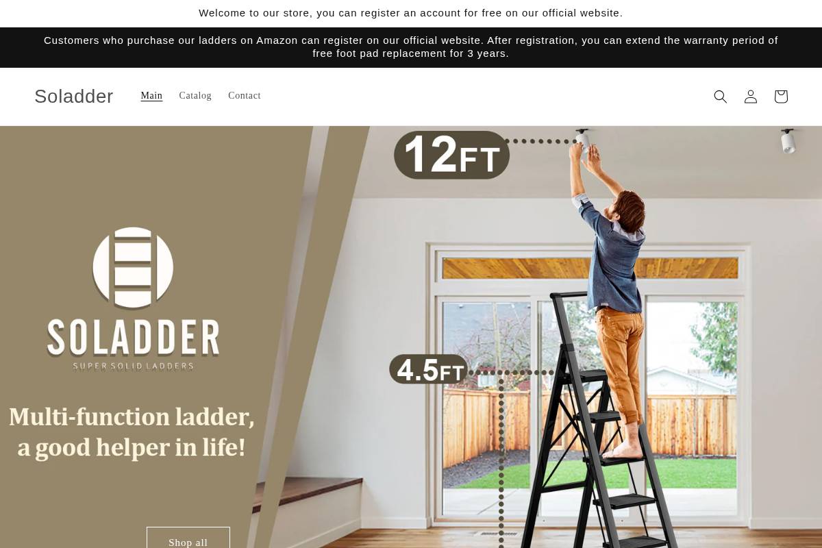 soladder.com homepage screenshot