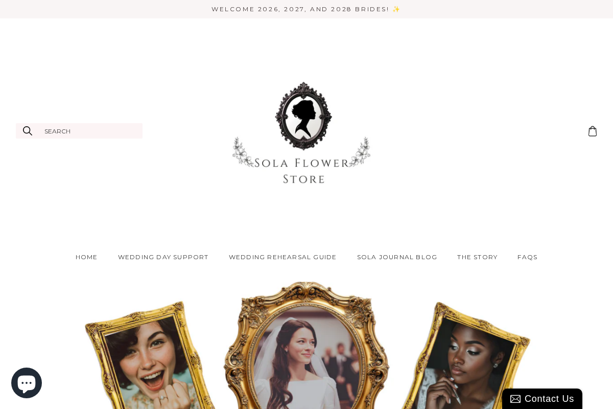 Sola Flower Store homepage screenshot