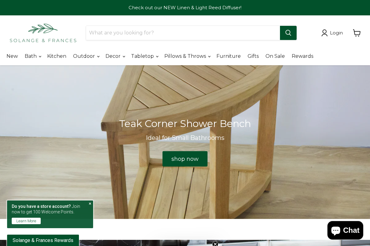 Solange & Frances homepage screenshot