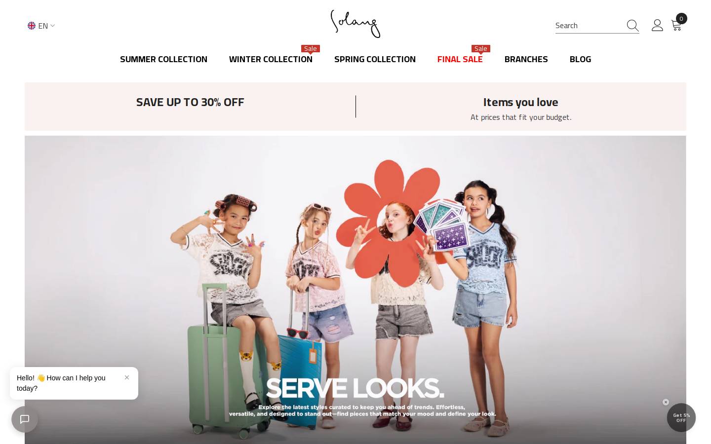 solangshop.com homepage screenshot