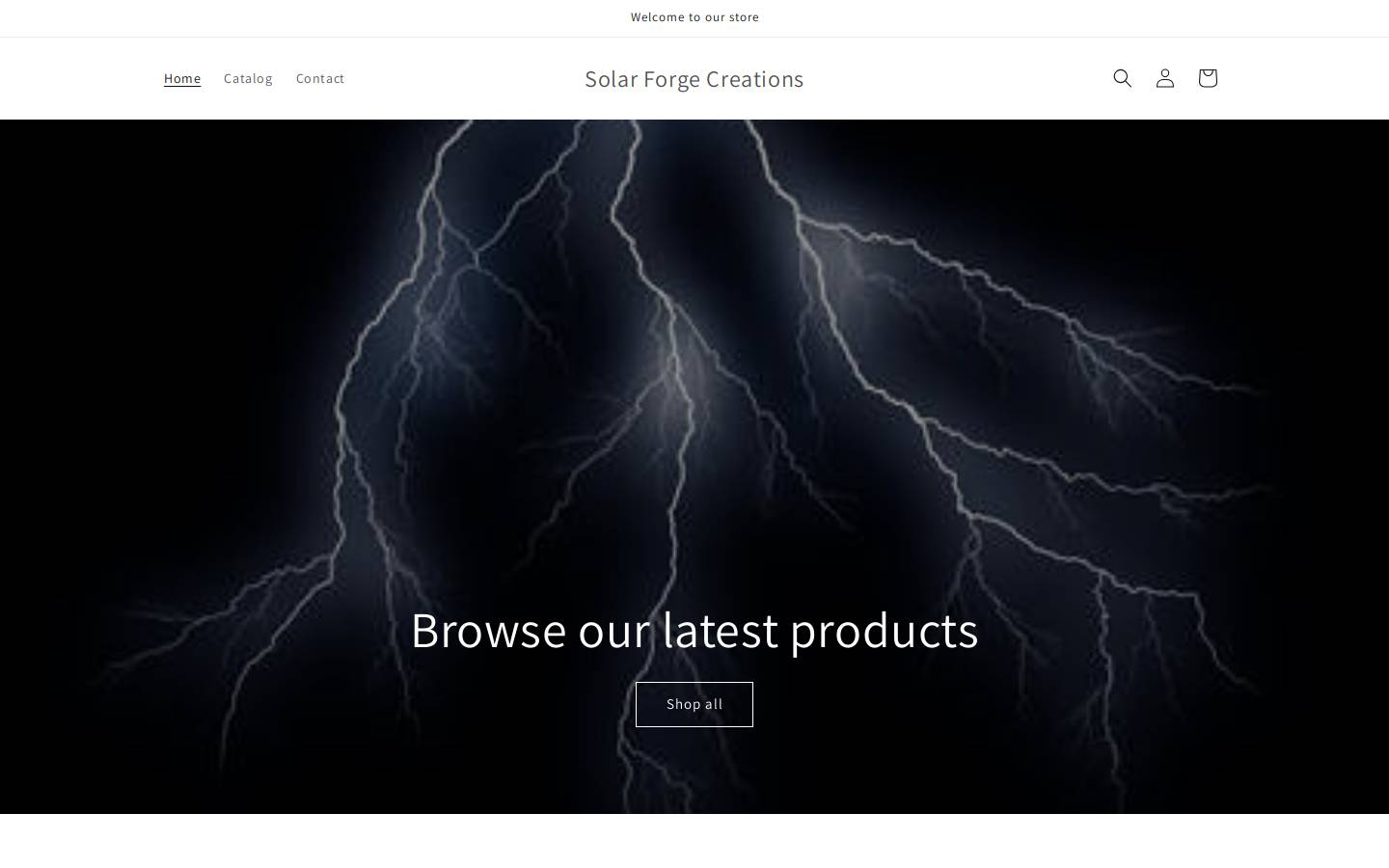 solarforgecreations.com homepage screenshot