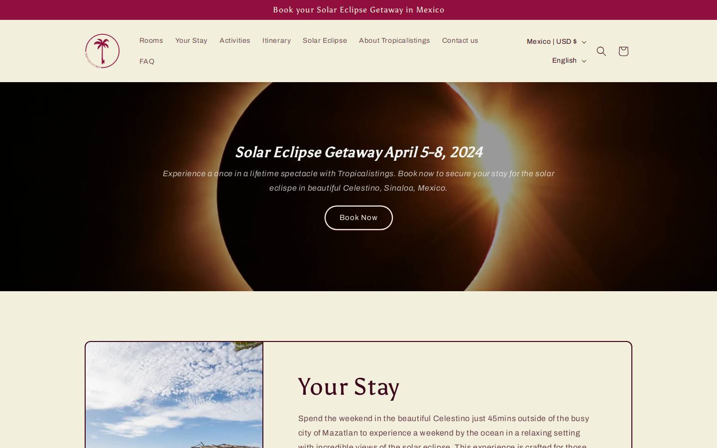 solargetaway.com homepage screenshot
