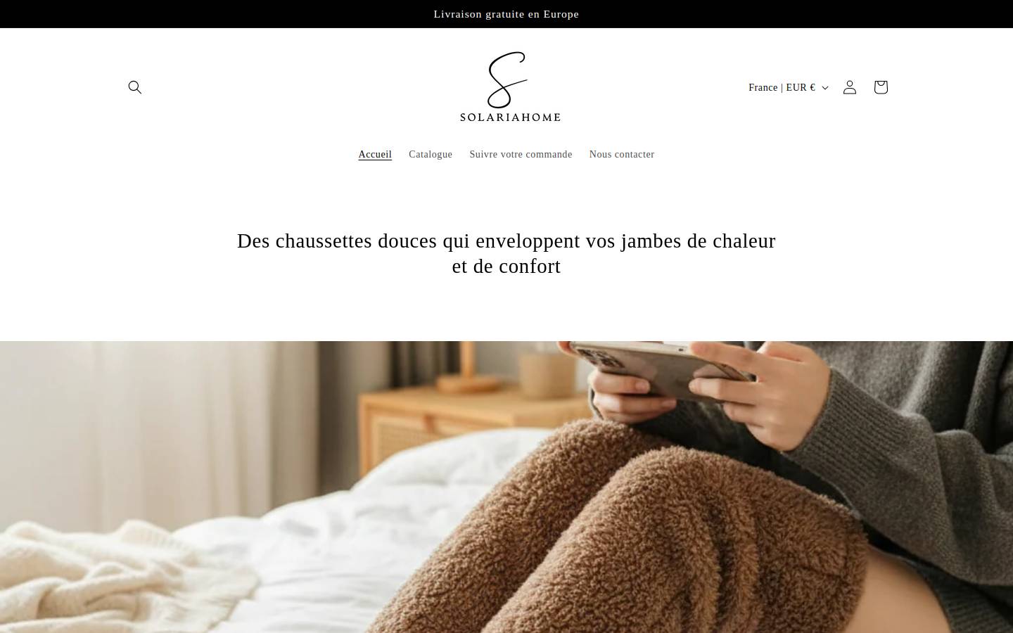 solariahome.com homepage screenshot