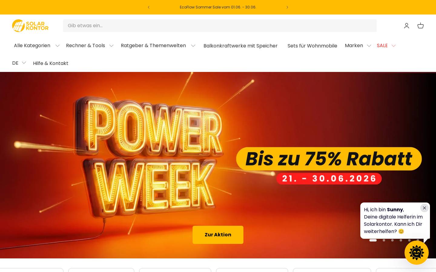 SolarKontor homepage screenshot
