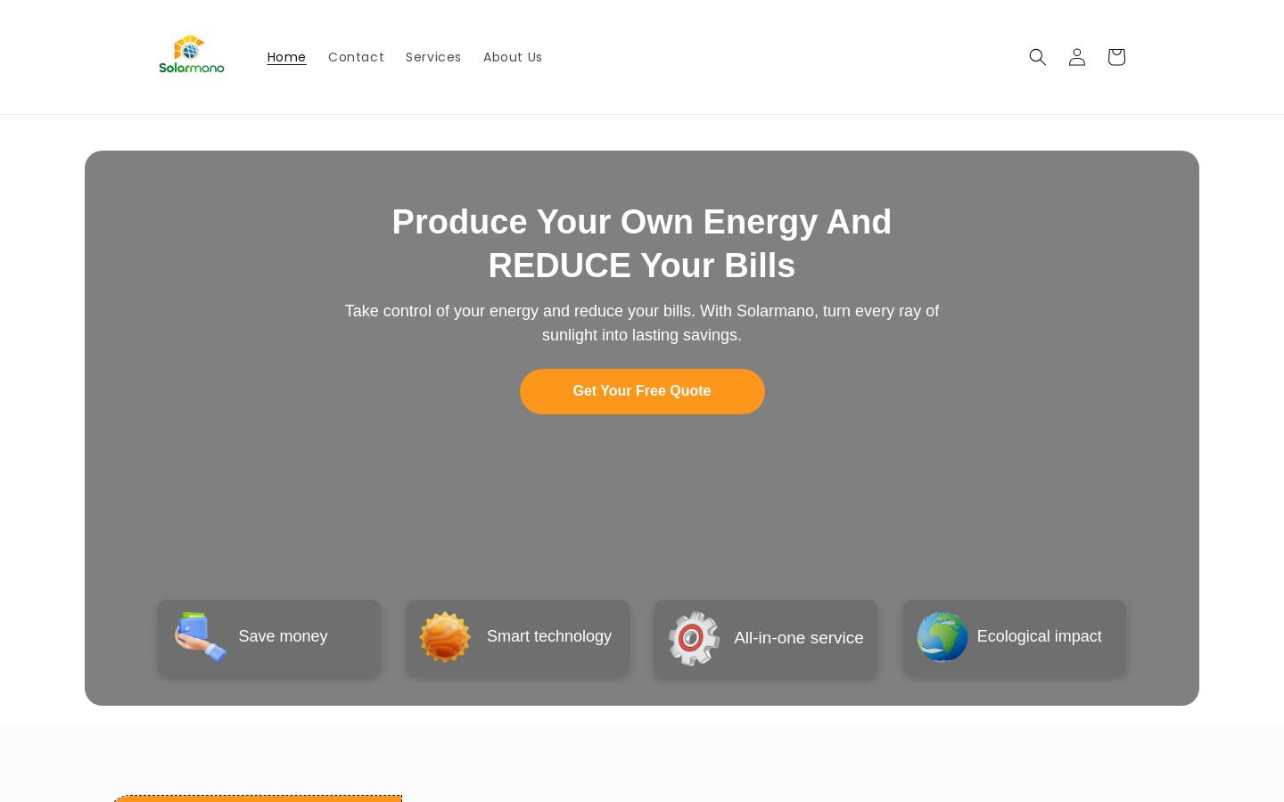 solarmano.com homepage screenshot