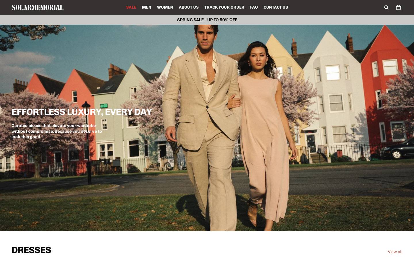 Solarmemorial homepage screenshot