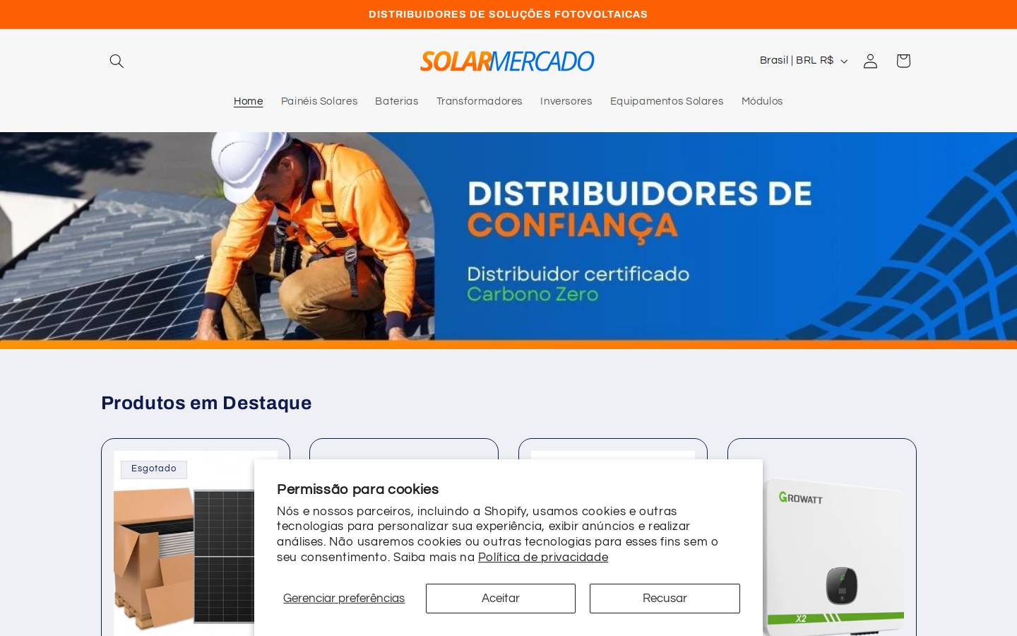 solarmercado.com homepage screenshot