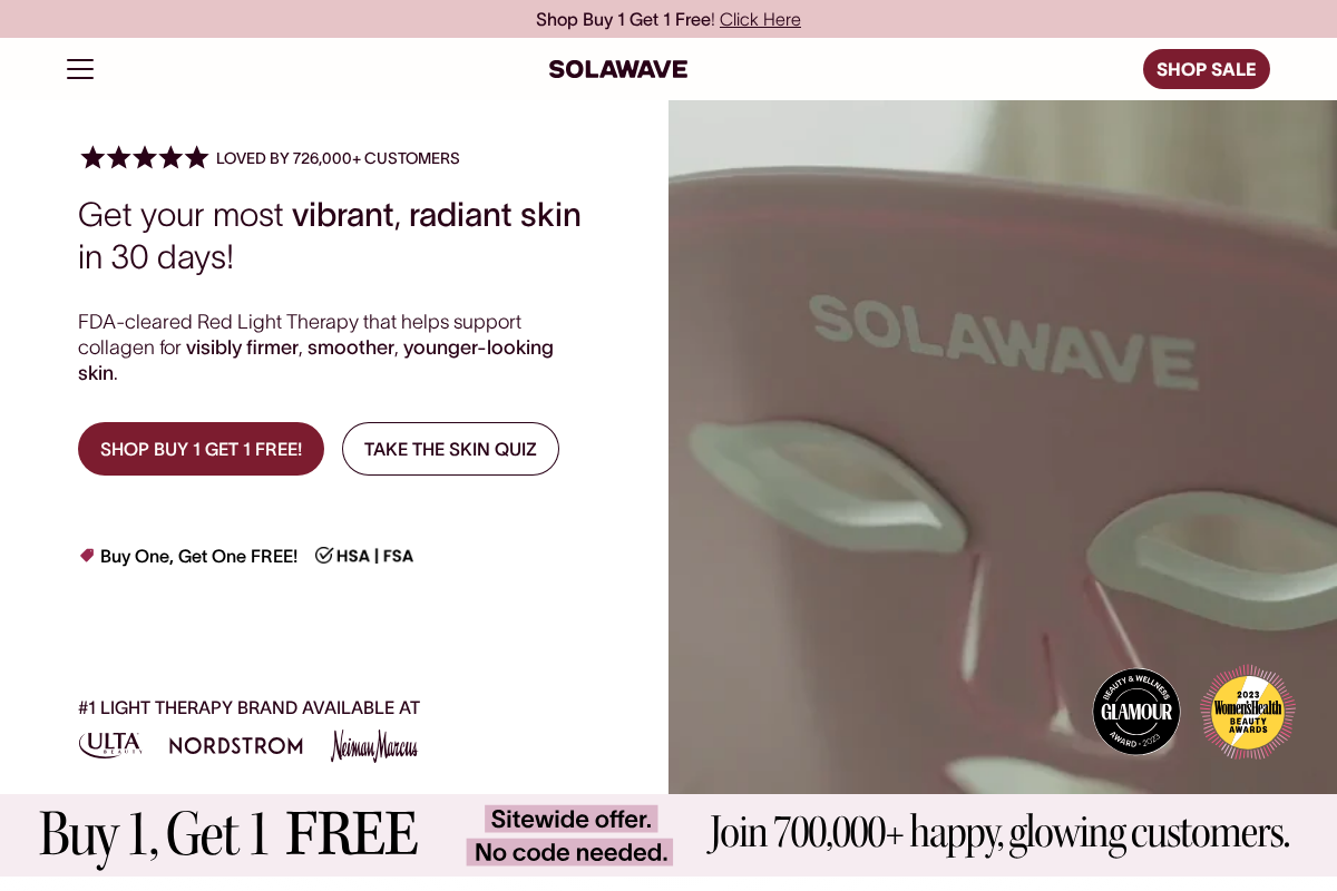 Solawave Inc. homepage screenshot