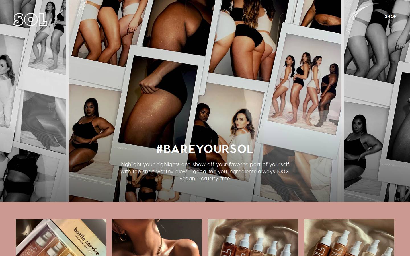 solbeauty.com homepage screenshot