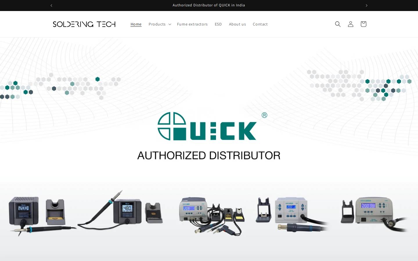 soldering-tech.in homepage screenshot