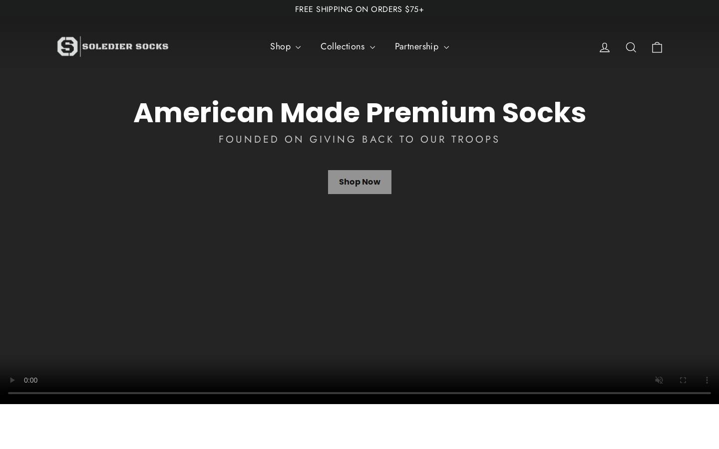 solediersocks.com homepage screenshot