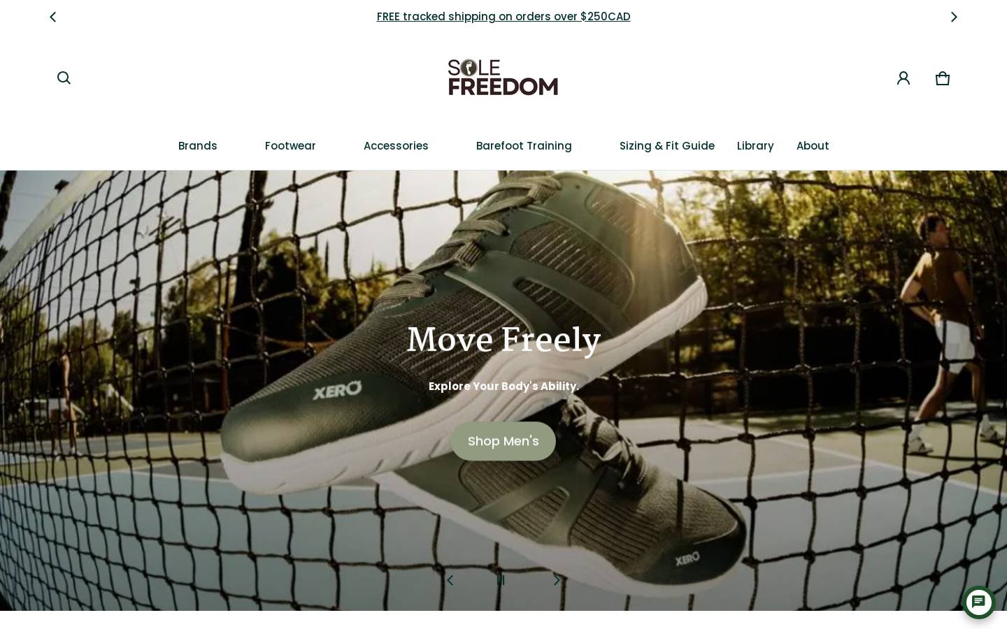 solefreedom.ca homepage screenshot