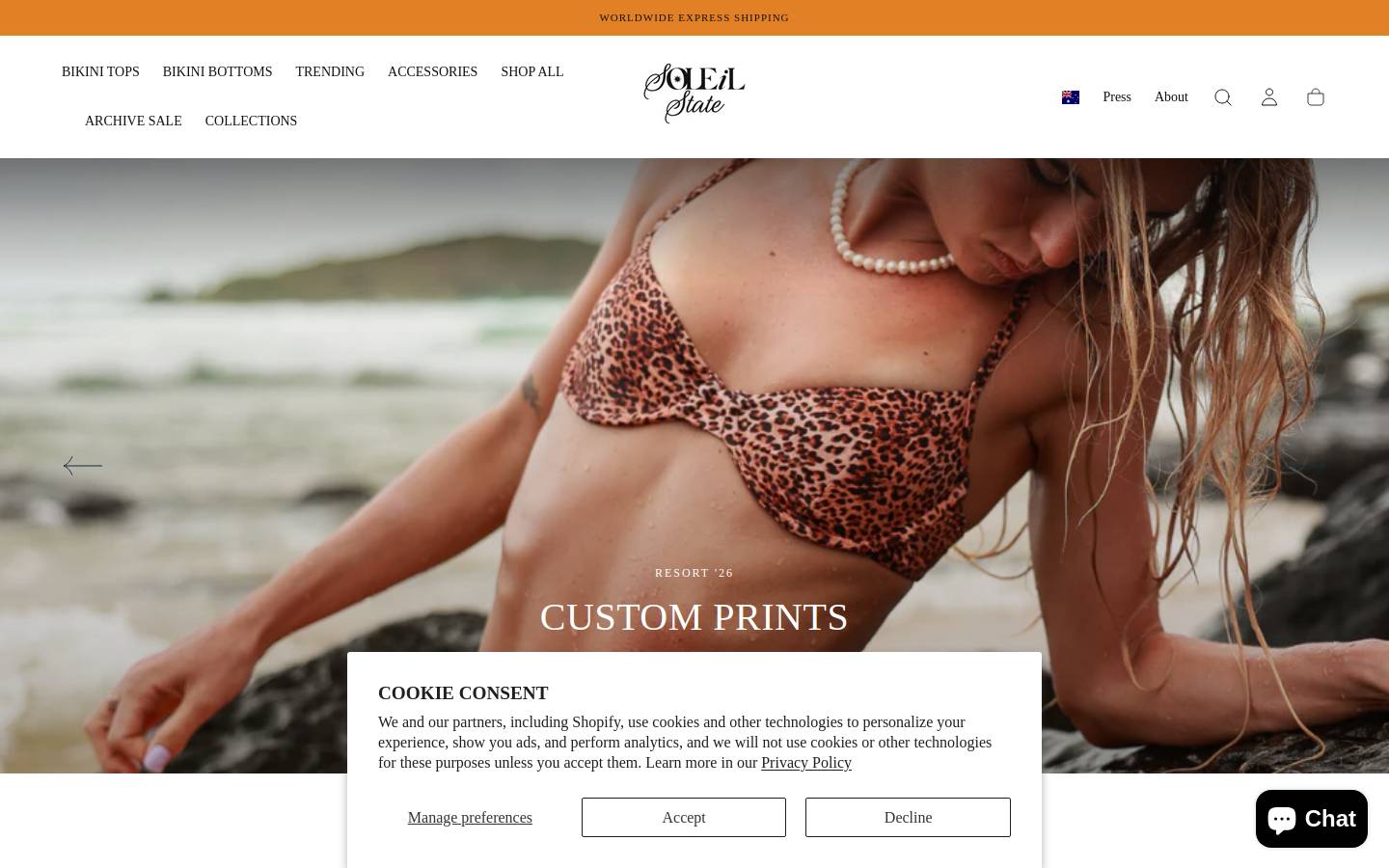 soleilstate.com homepage screenshot