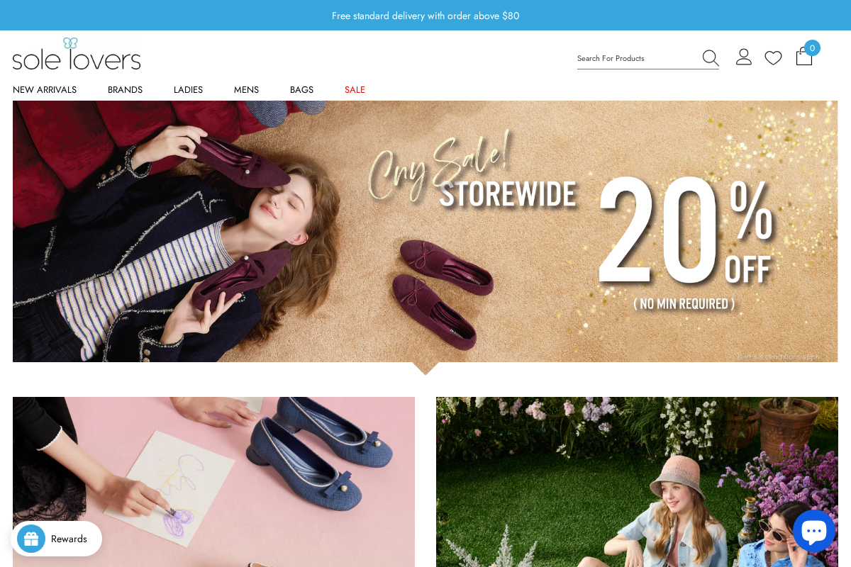 Solelovers homepage screenshot