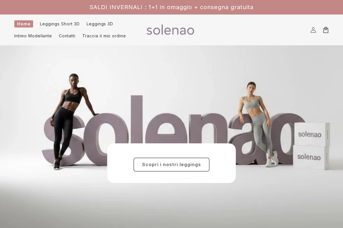 Solenao homepage screenshot