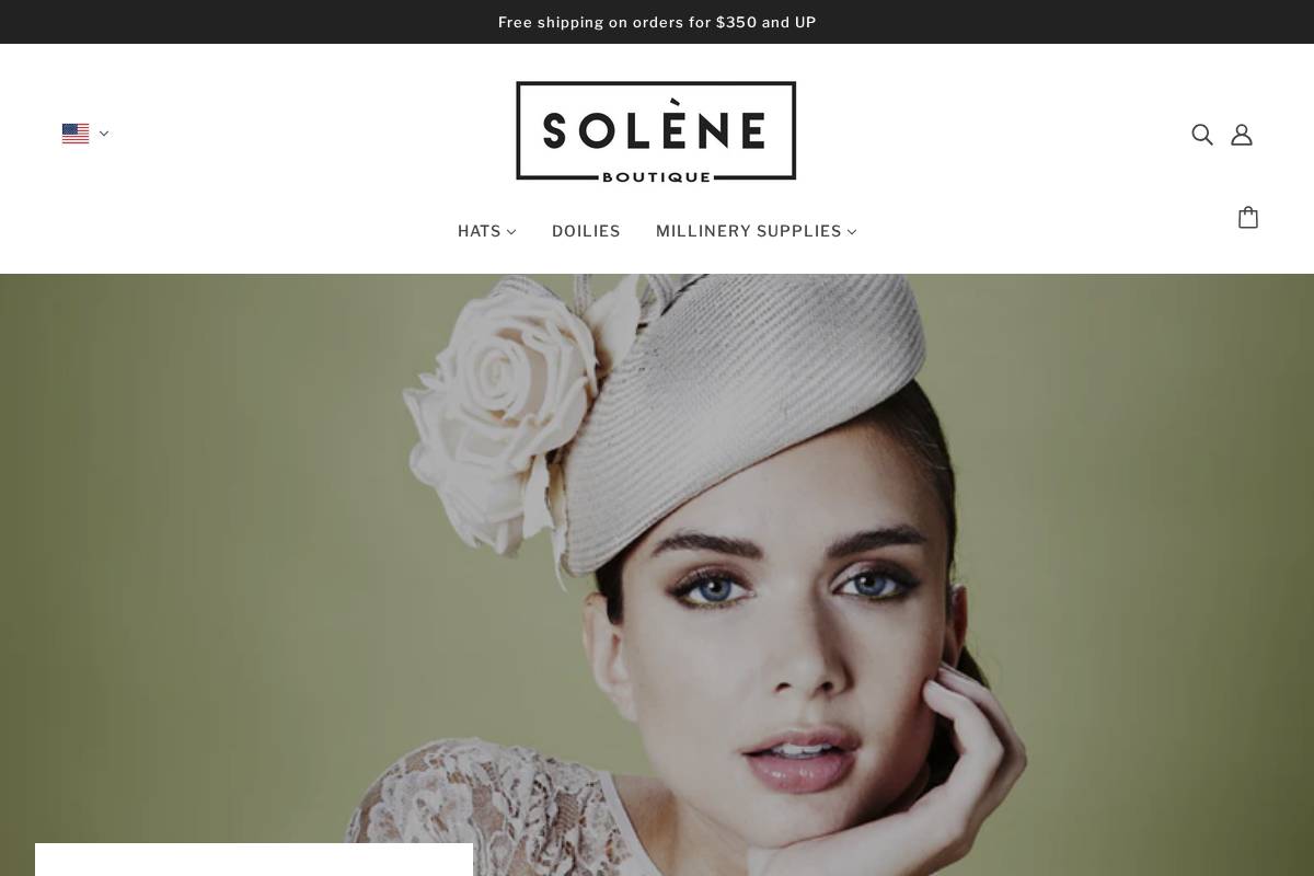soleneboutique.com homepage screenshot