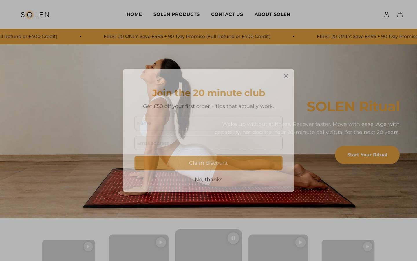 solentherapy.com homepage screenshot