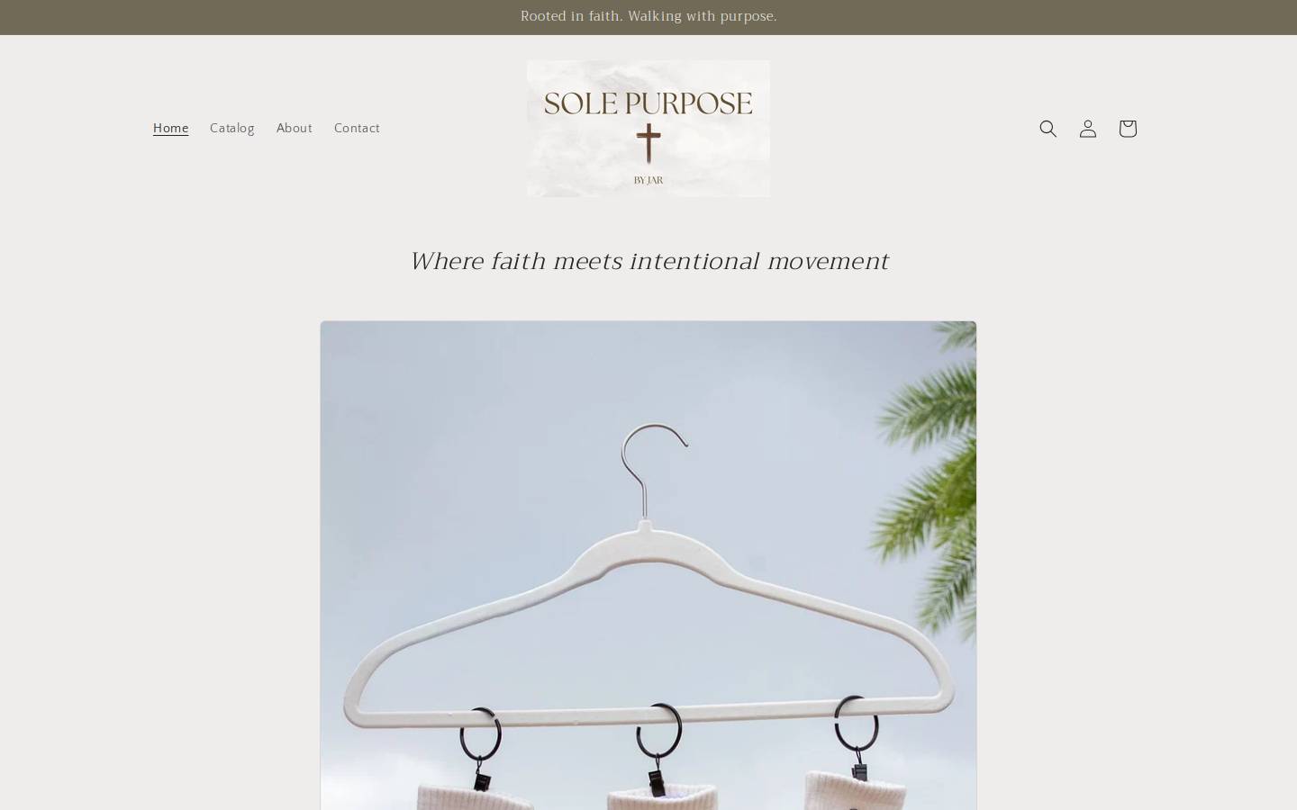 solepurposebyjar.com homepage screenshot