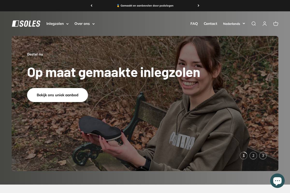 Soles homepage screenshot