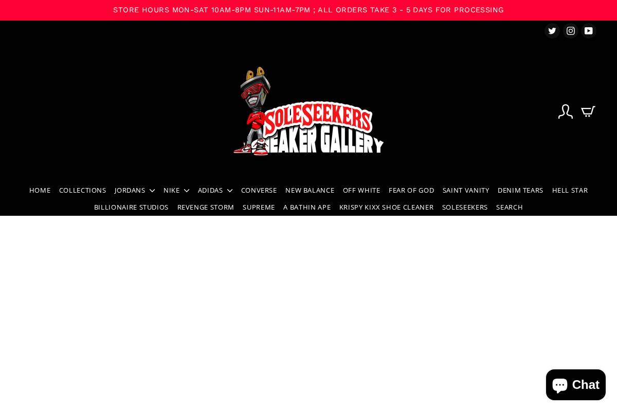 soleseekers.shoes homepage screenshot