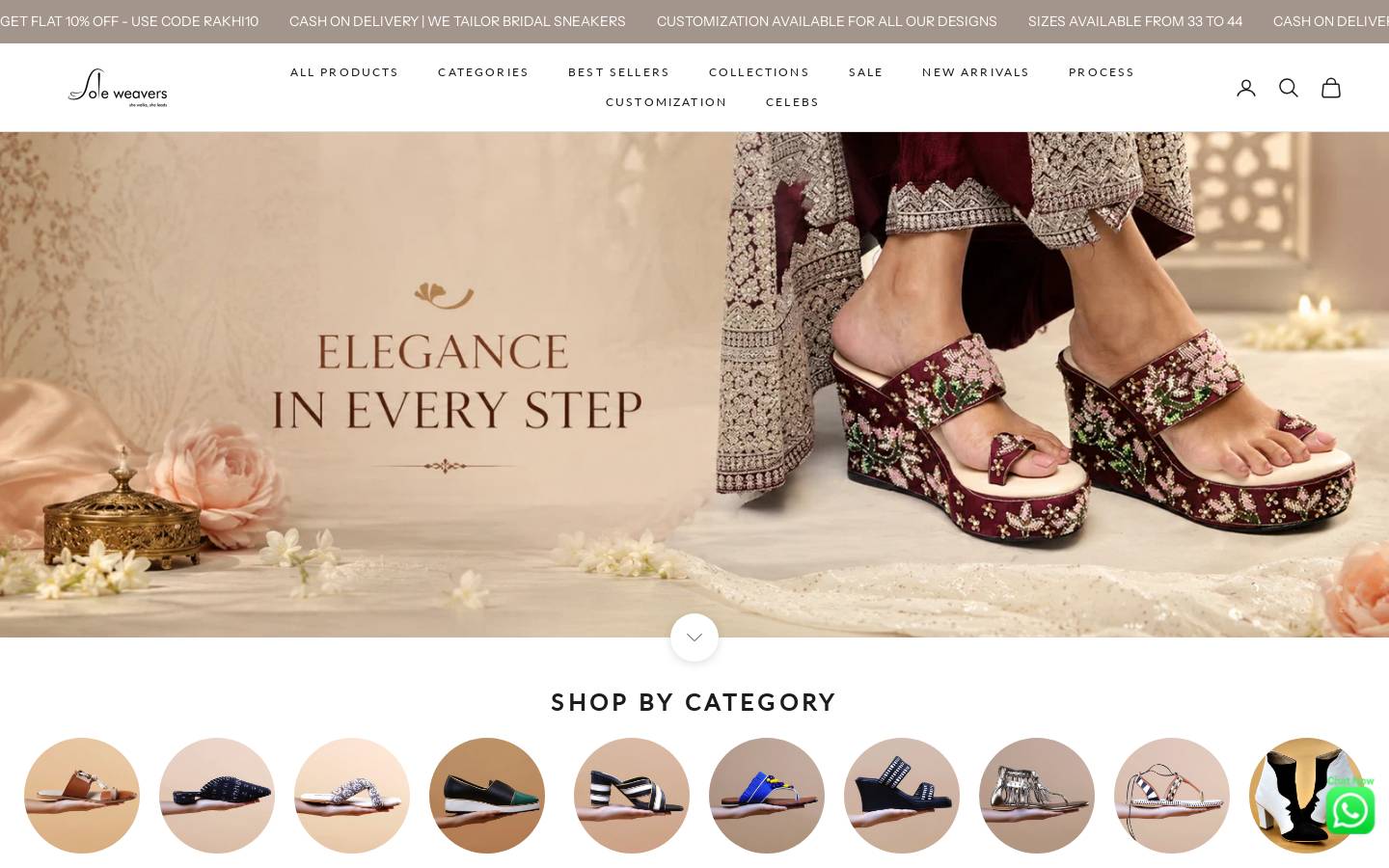 soleweavers.com homepage screenshot
