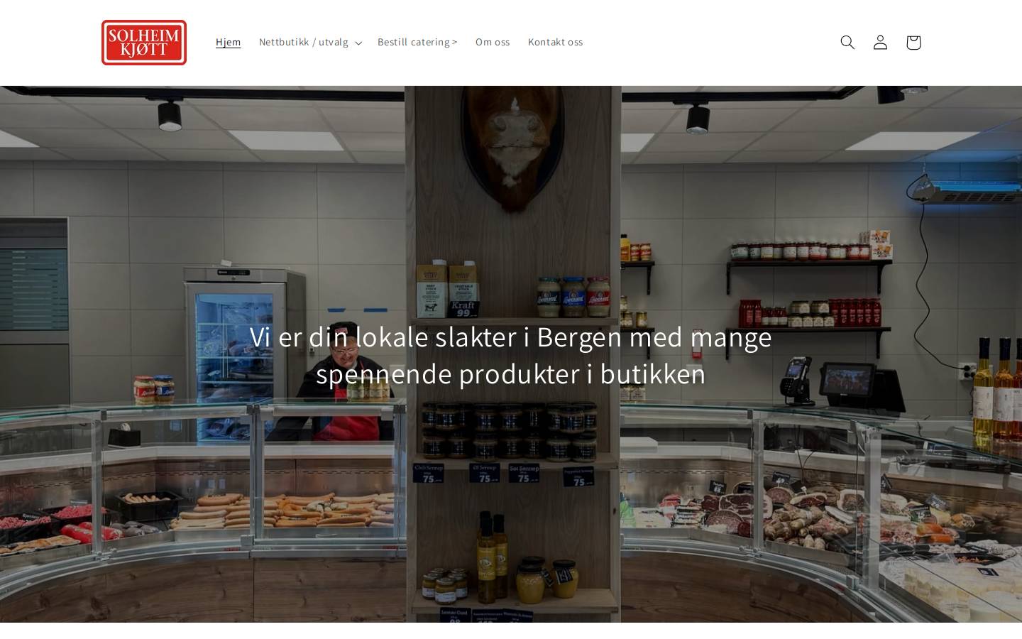 solheimkjott.no homepage screenshot