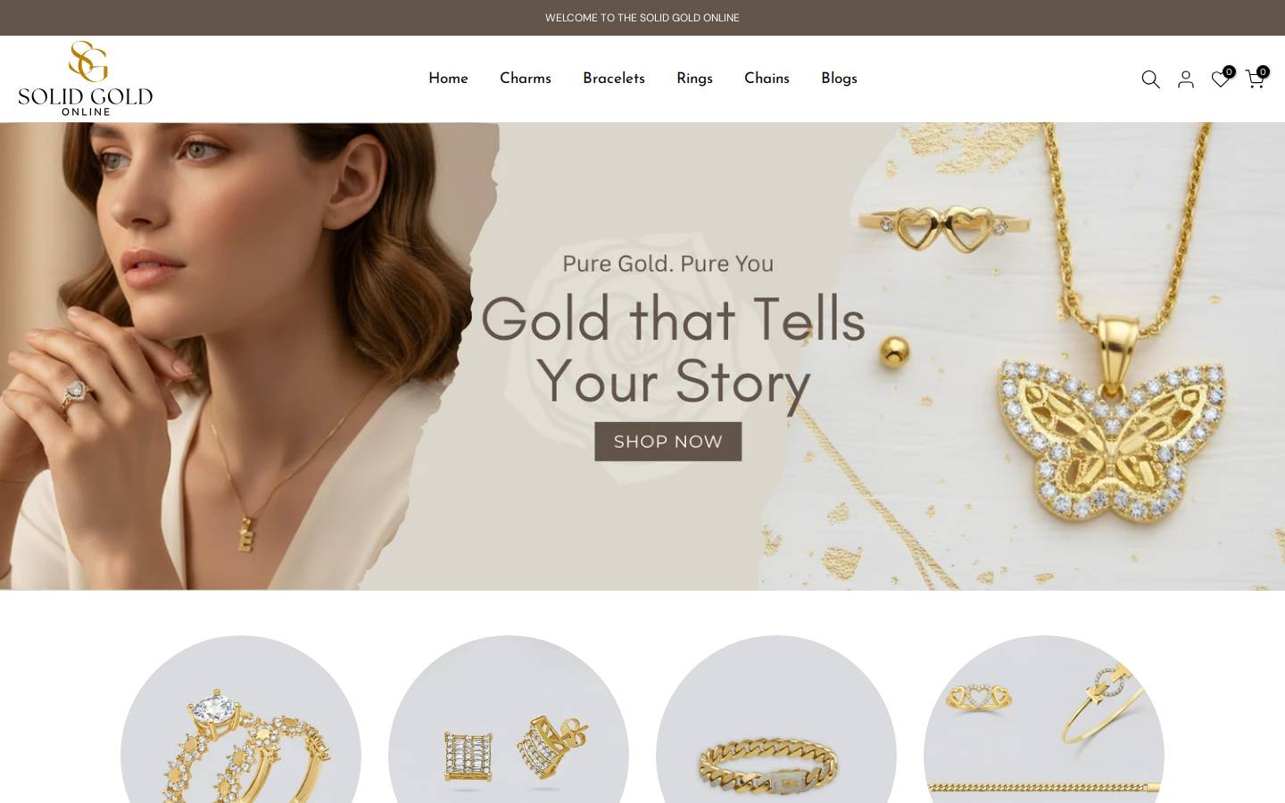 solidgoldonline.com homepage screenshot