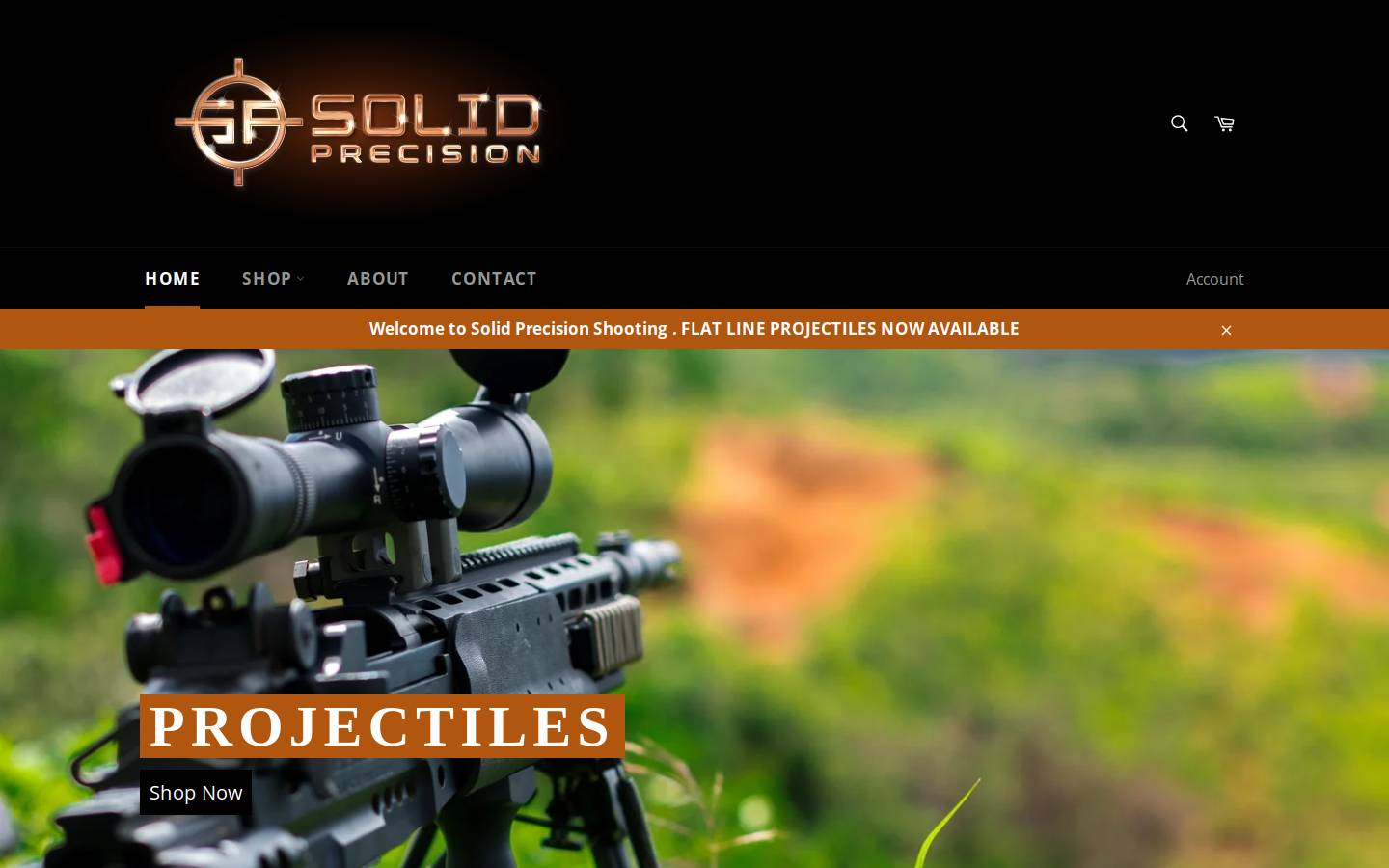 solidprecisionshooting.com homepage screenshot