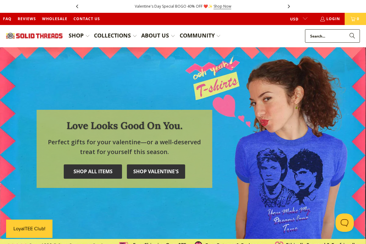 solidthreads.com homepage screenshot