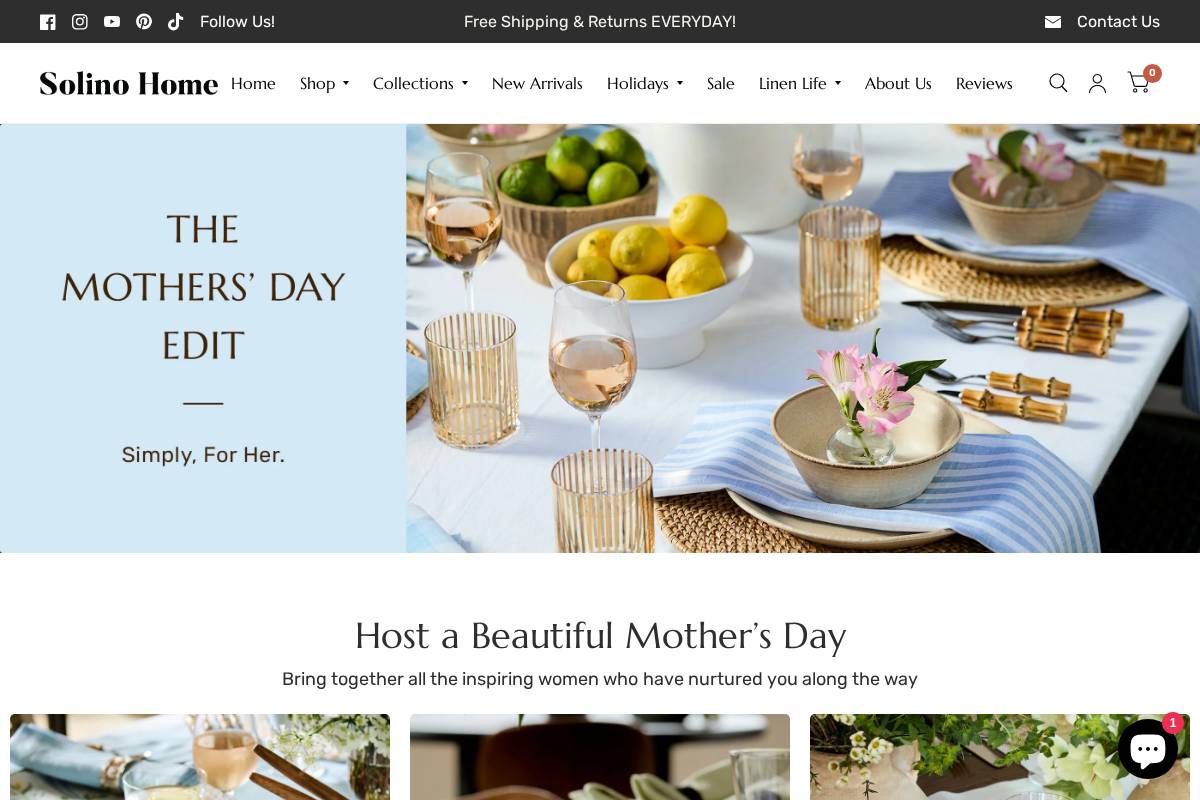 solinohome.com homepage screenshot