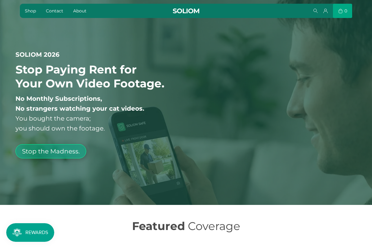 soliom homepage screenshot