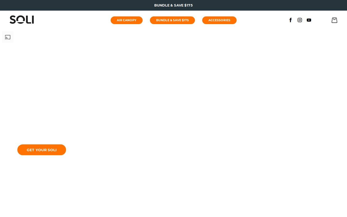 solioutdoors.com homepage screenshot