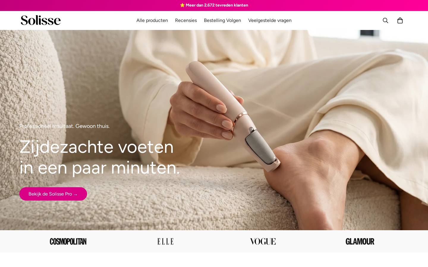 solisse.nl homepage screenshot
