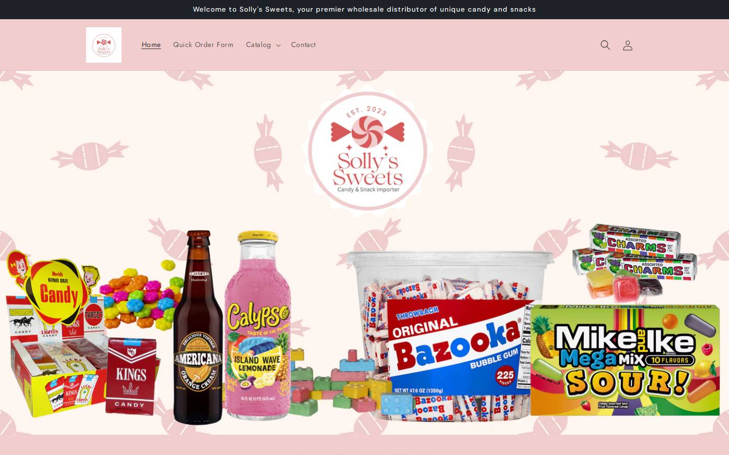 sollyssweets.co homepage screenshot
