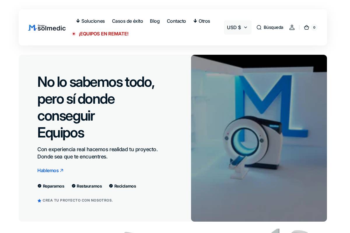 solmedicven.com homepage screenshot