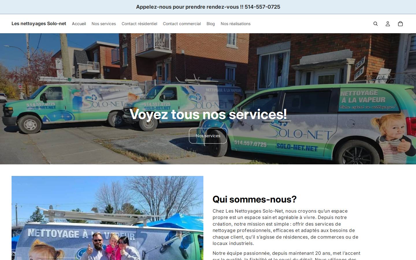 solo-net.ca homepage screenshot