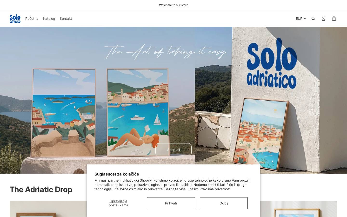 soloadriatico.shop homepage screenshot