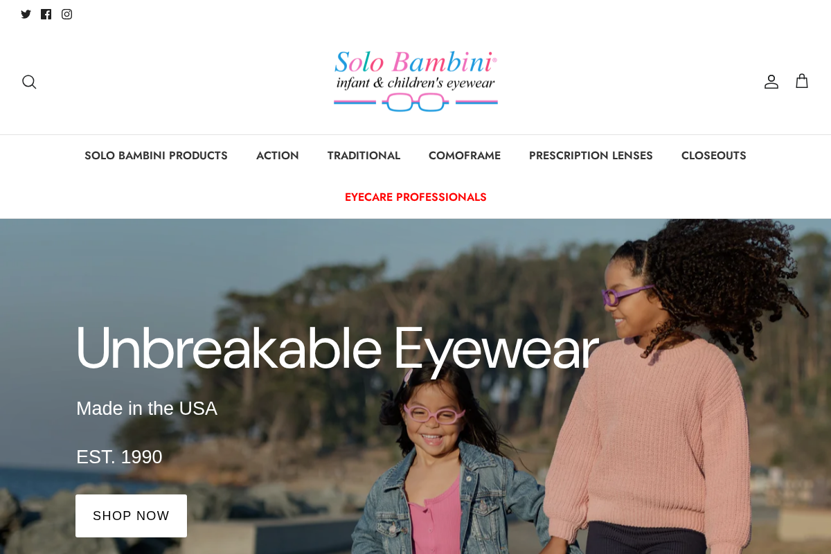 solobambini.com homepage screenshot