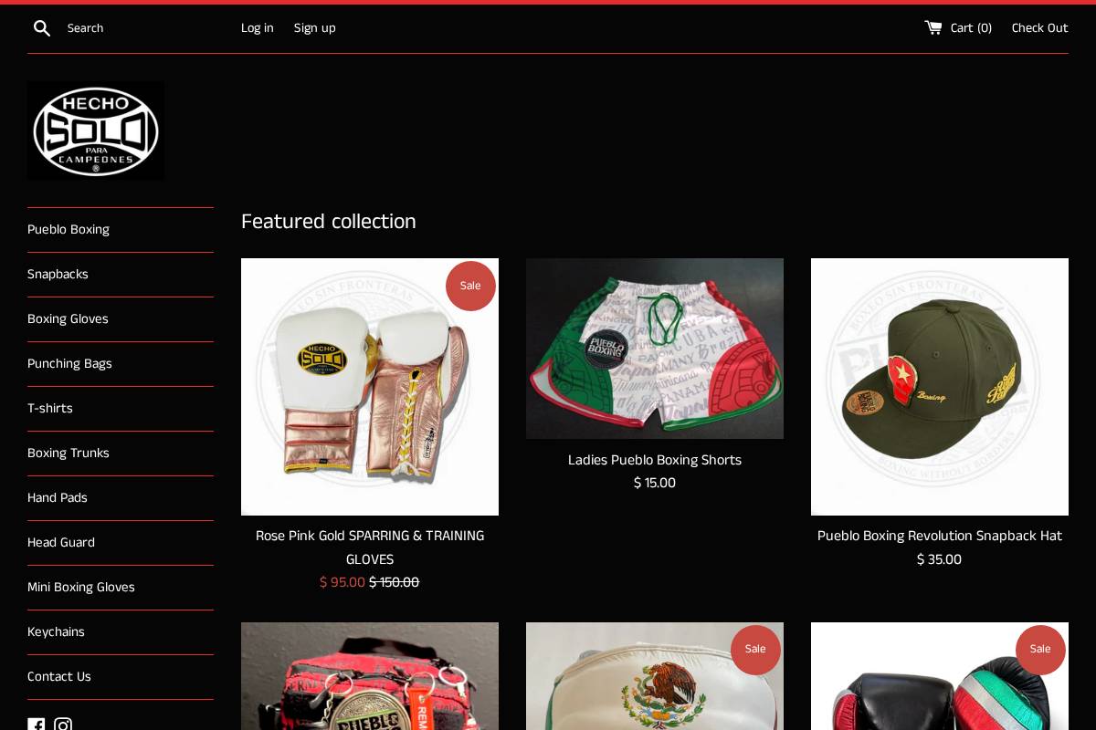 soloboxing.com homepage screenshot